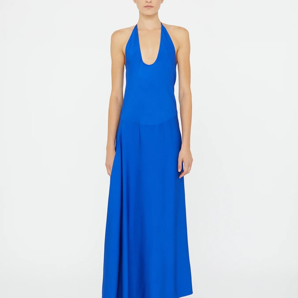 Christopher Esber Floating Split Dress in Blue